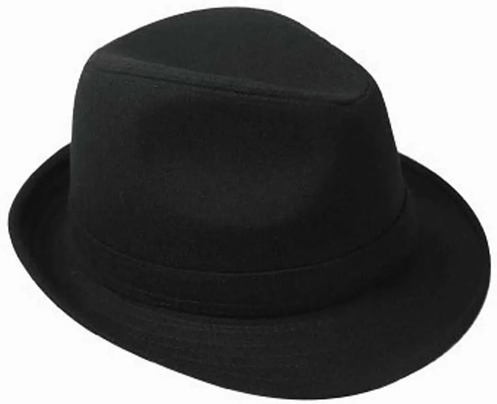 20s Men Fedora Hat Classic Manhattan Structured Gangster Trilby Hat Short Brim Bowler Hat with Band Panama Jazz Cap Derby Hat