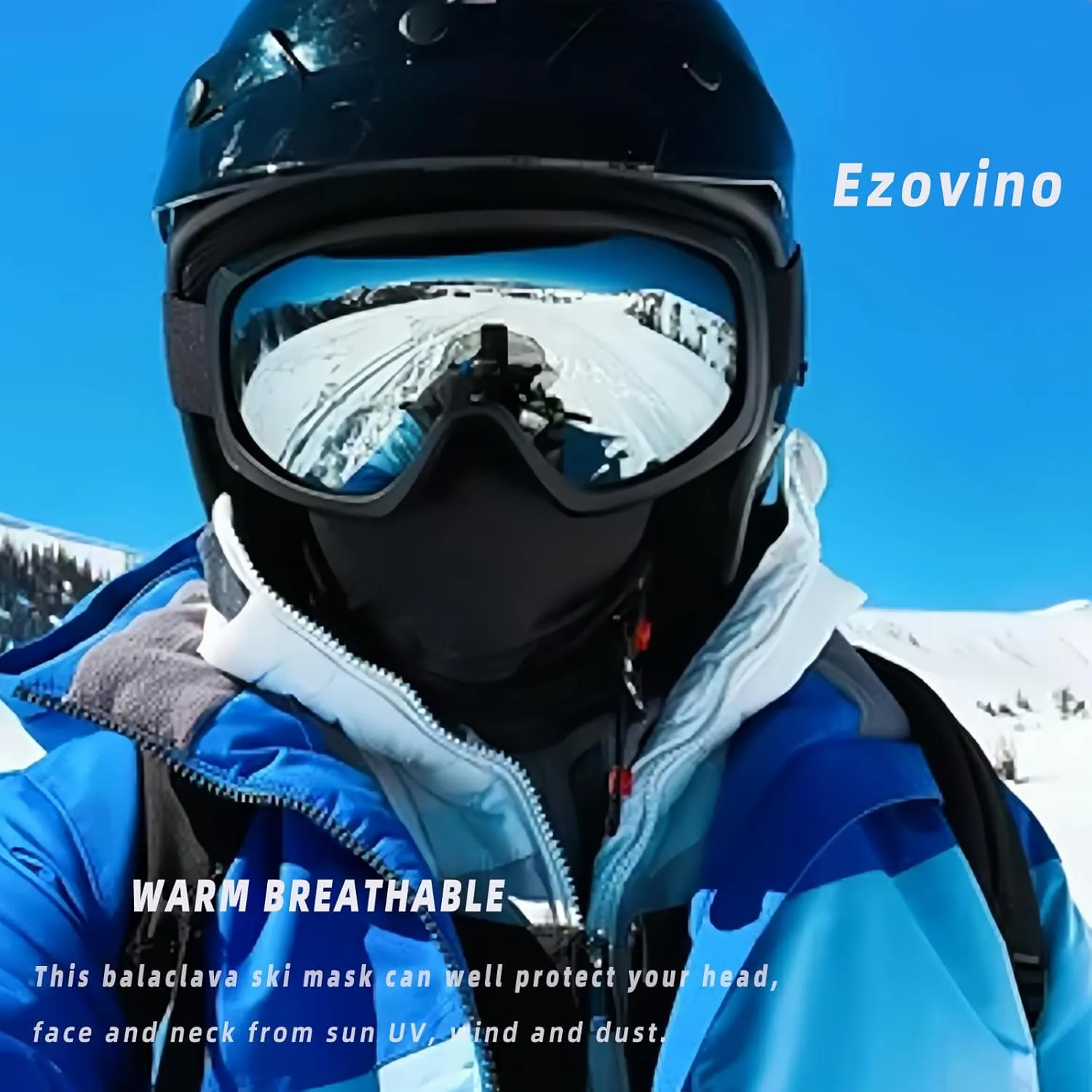 4 Pack Balaclava Ski Face Mask for Men Women,Cooling Neck Gaiter Full Head Mask Face Cover