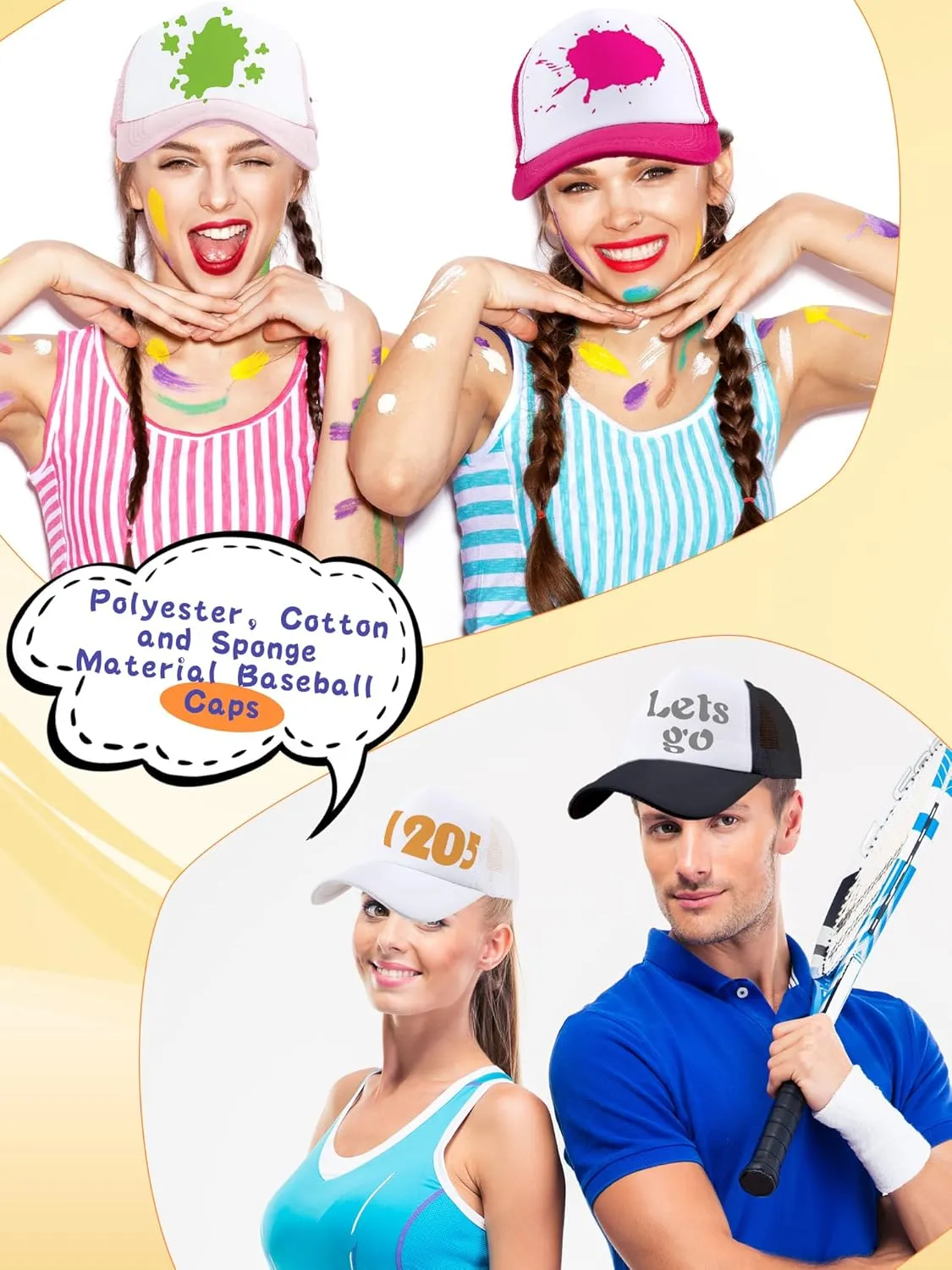 8 Pack Adult Blank Trucker Hats Sublimation Mesh Baseball Cap DIY Plain Trucker Cap for Summer Outdoor Sports