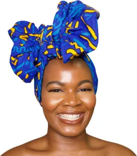 African Ankara Print Pattern Headwrap Scarf Shawl Turban Headress