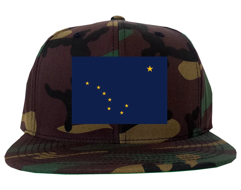 Alaska State Flag AK Chest Mens Snapback Hat