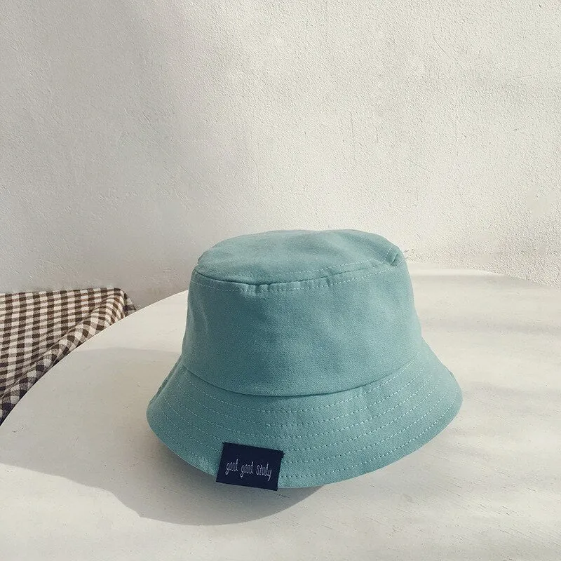 Baby Hat Summer Leisure Solid Bucket Hat Unisex Baby Sun Cap Children Boy Caps Girl Fisherman Hats