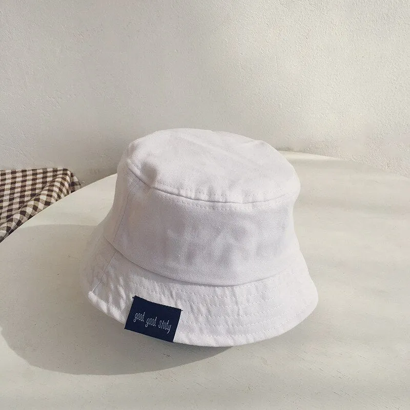 Baby Hat Summer Leisure Solid Bucket Hat Unisex Baby Sun Cap Children Boy Caps Girl Fisherman Hats