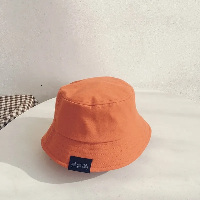 Baby Hat Summer Leisure Solid Bucket Hat Unisex Baby Sun Cap Children Boy Caps Girl Fisherman Hats