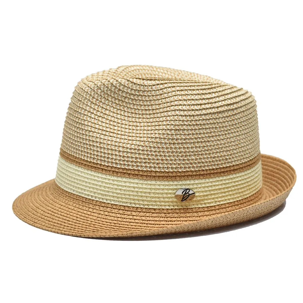 Bently Enrique Stingy Brim Straw Trilby Hat
