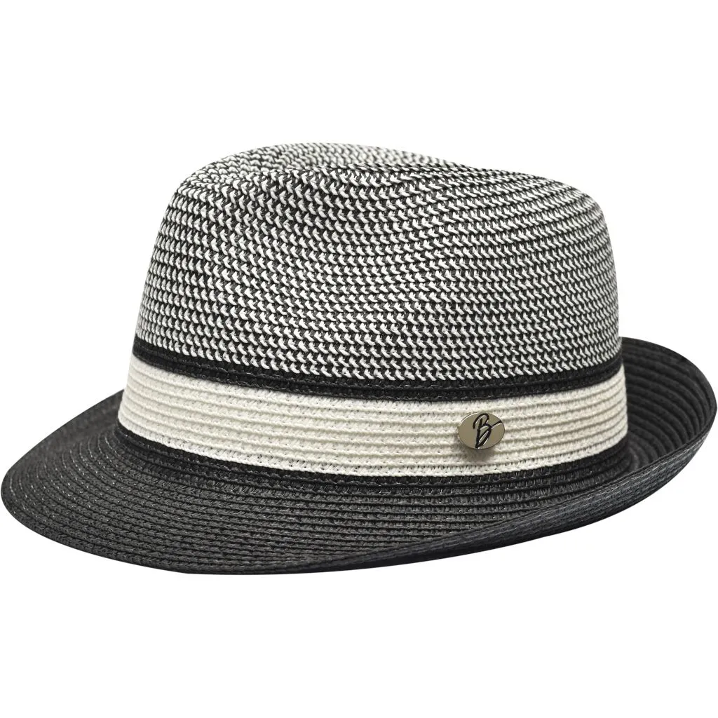 Bently Enrique Stingy Brim Straw Trilby Hat