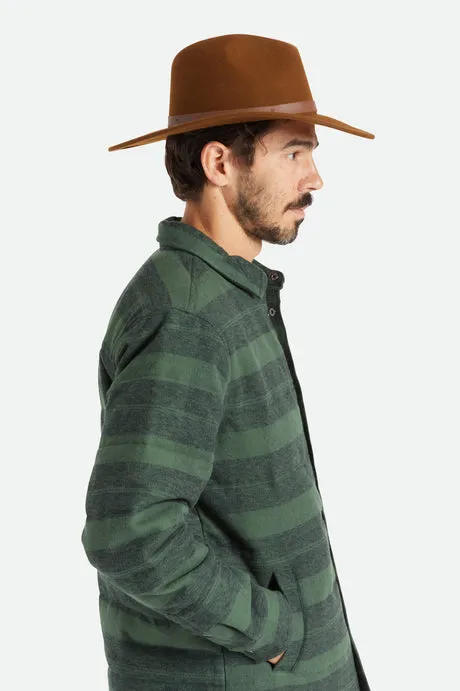 Brixton Field Proper Hat - Coffee