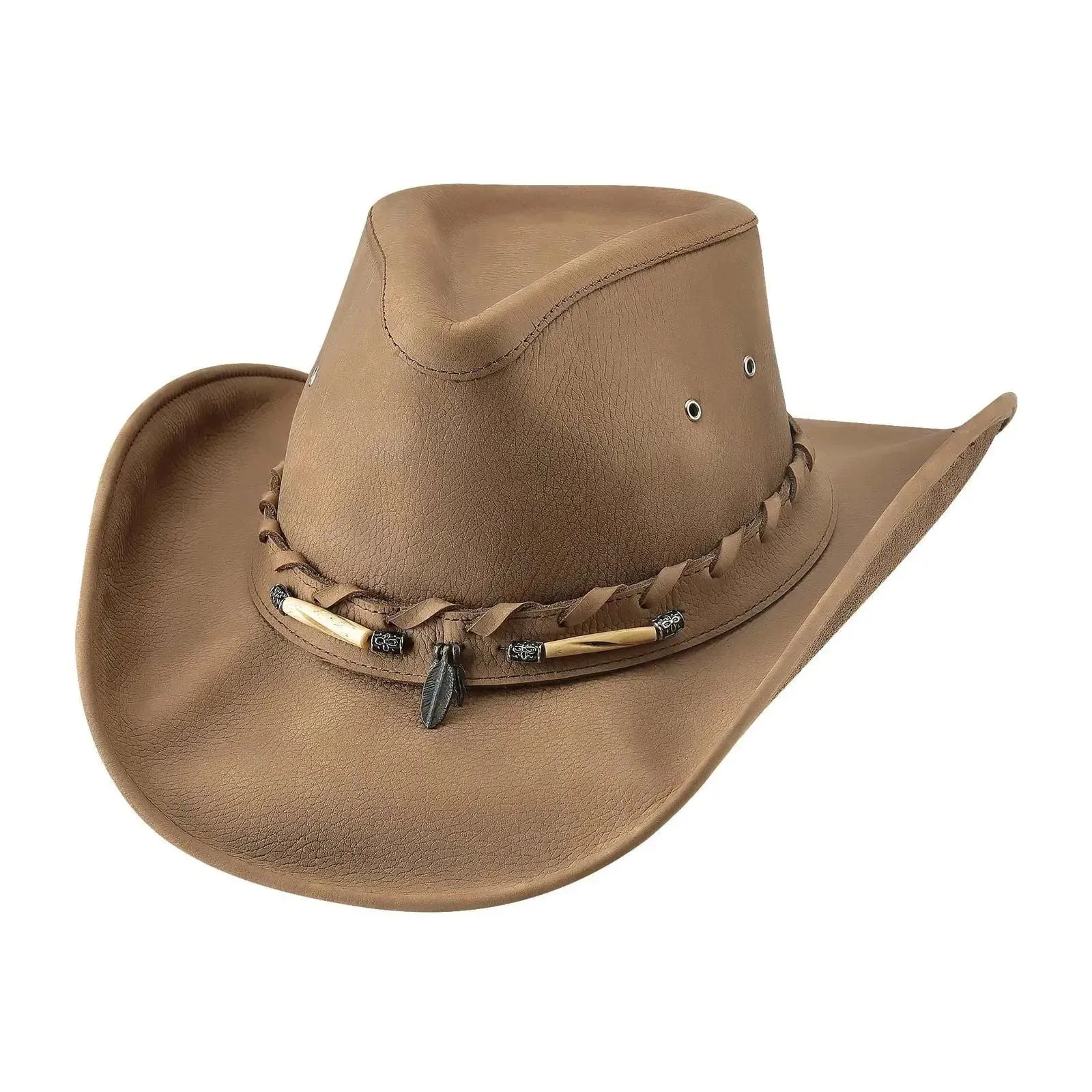 Bullhide Briscoe - Leather Cowboy Hat