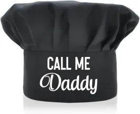 Call Me Daddy Funny Chef Hat, Universal Adjustable for Adults, Funny BBQ Cooking Chef Hat for Men, Christmas Father's Day Birthday Gift for Husband Dad Grandpa Brother