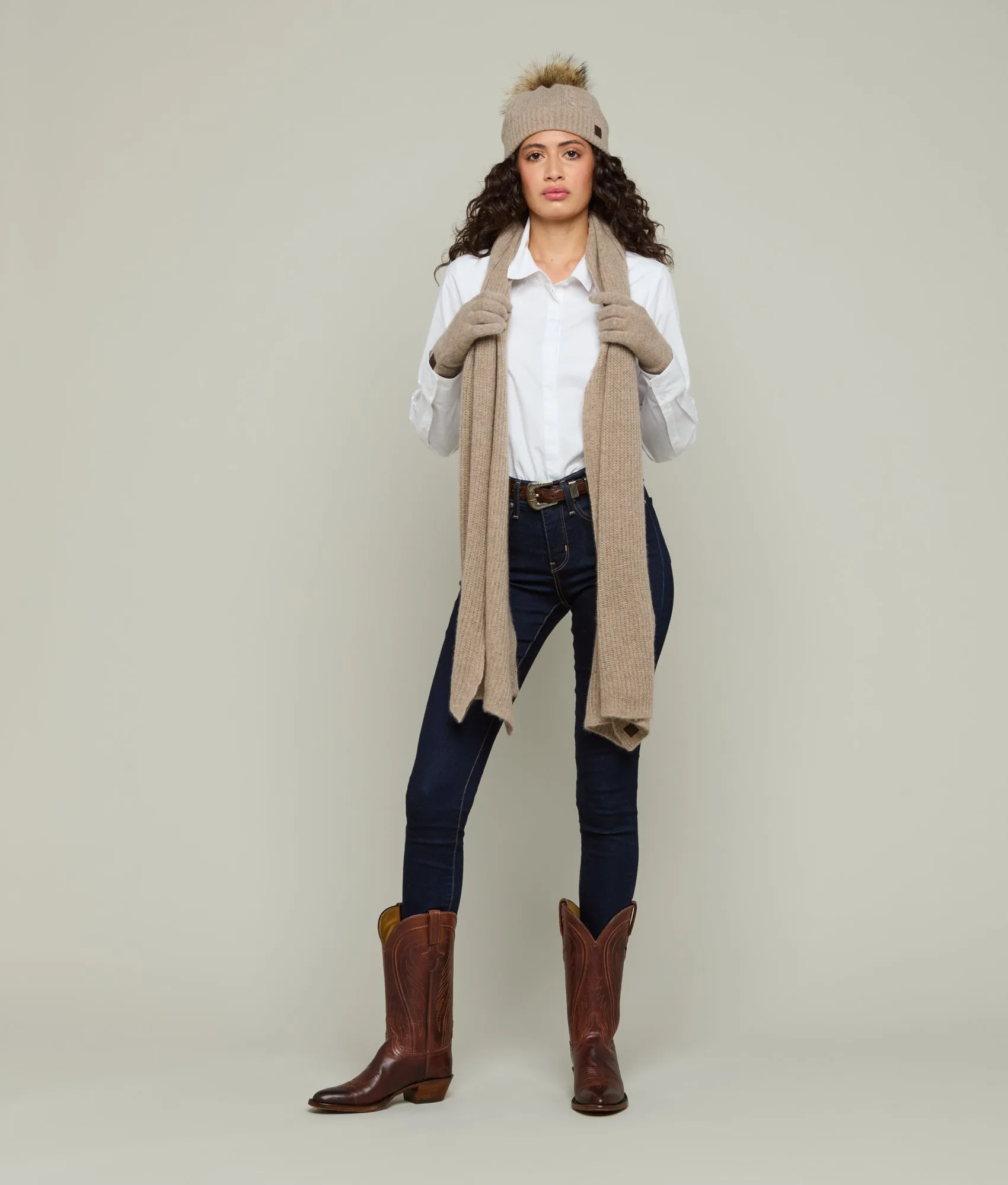 Cashmere Scarf :: Nile Brown