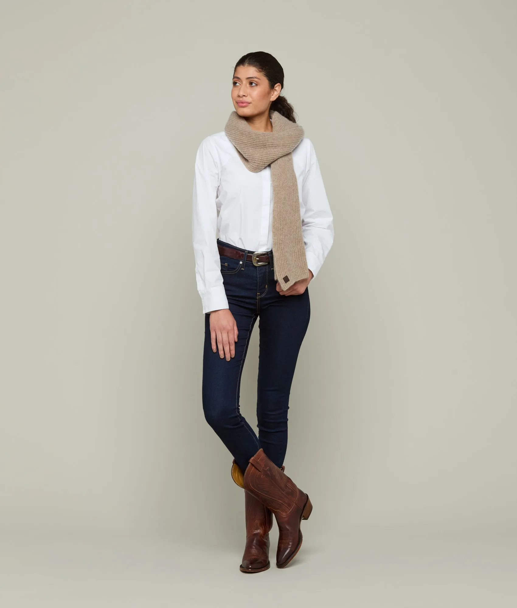 Cashmere Scarf :: Nile Brown