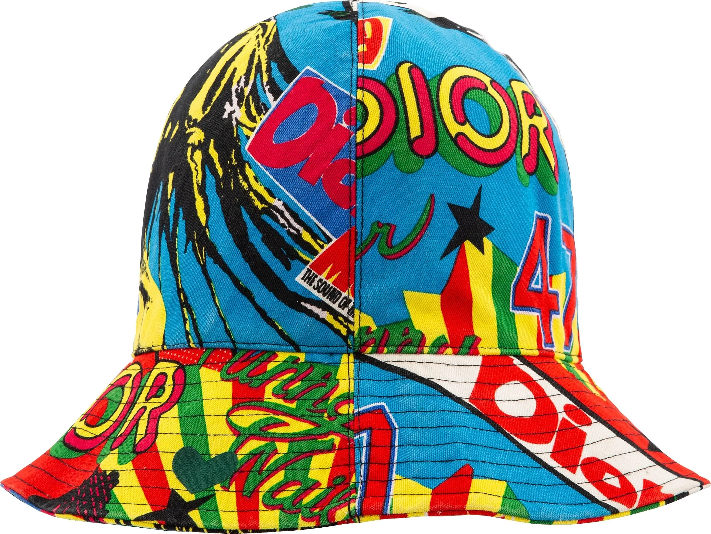 Christian Dior Multicolor Rasta Mania Bucket Hat