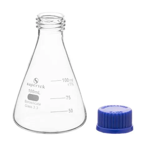 Conical Flask Erlenmeyer with Screw Cap 50 ml قارورة مخروطية بغطاء