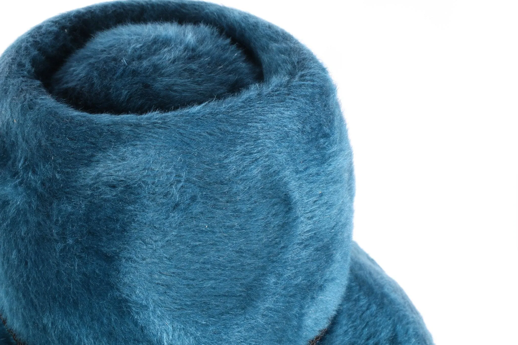 Debenette Blue Brushed Felt Vintage Trilby Style Hat 52cm