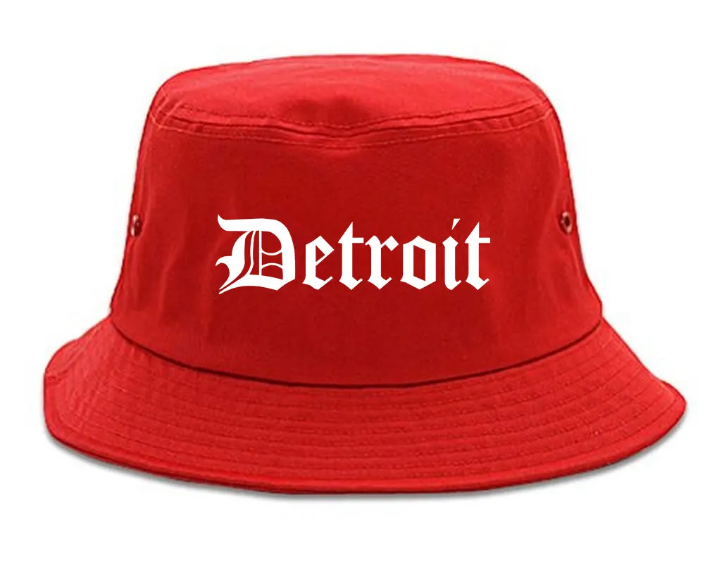 Detroit Old English Mens Bucket Hat