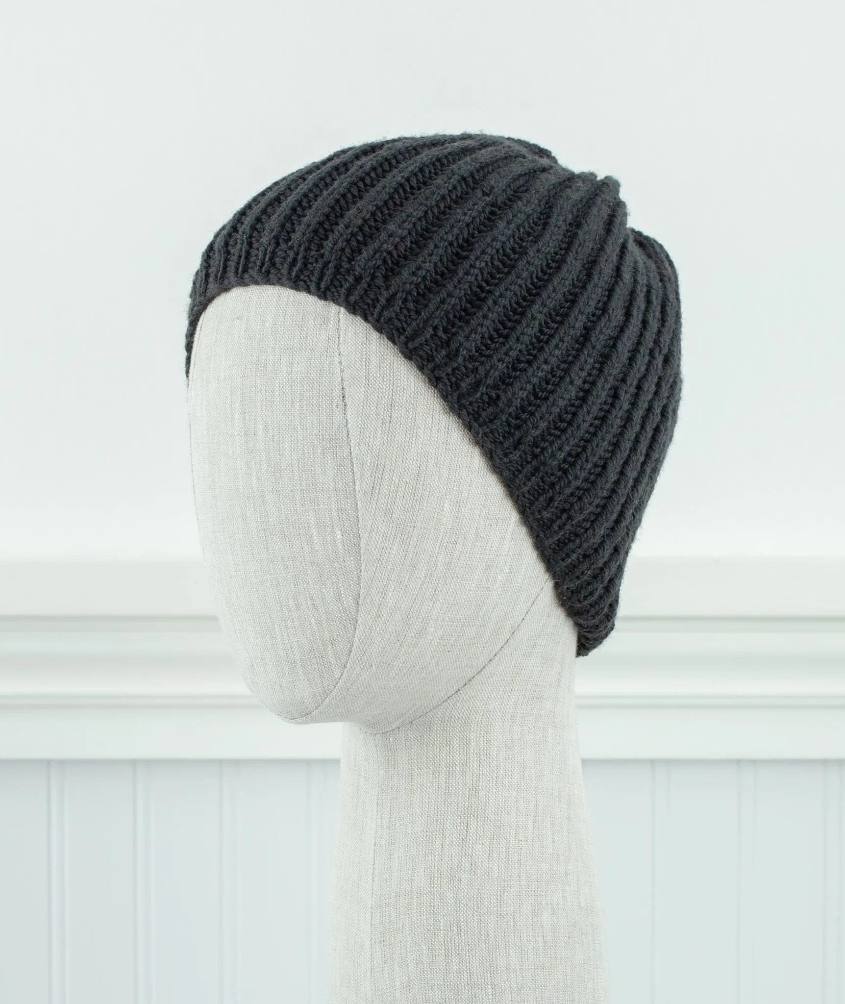 DK Fisherman's Rib Beanie Using Brooklyn Tweed Arbor