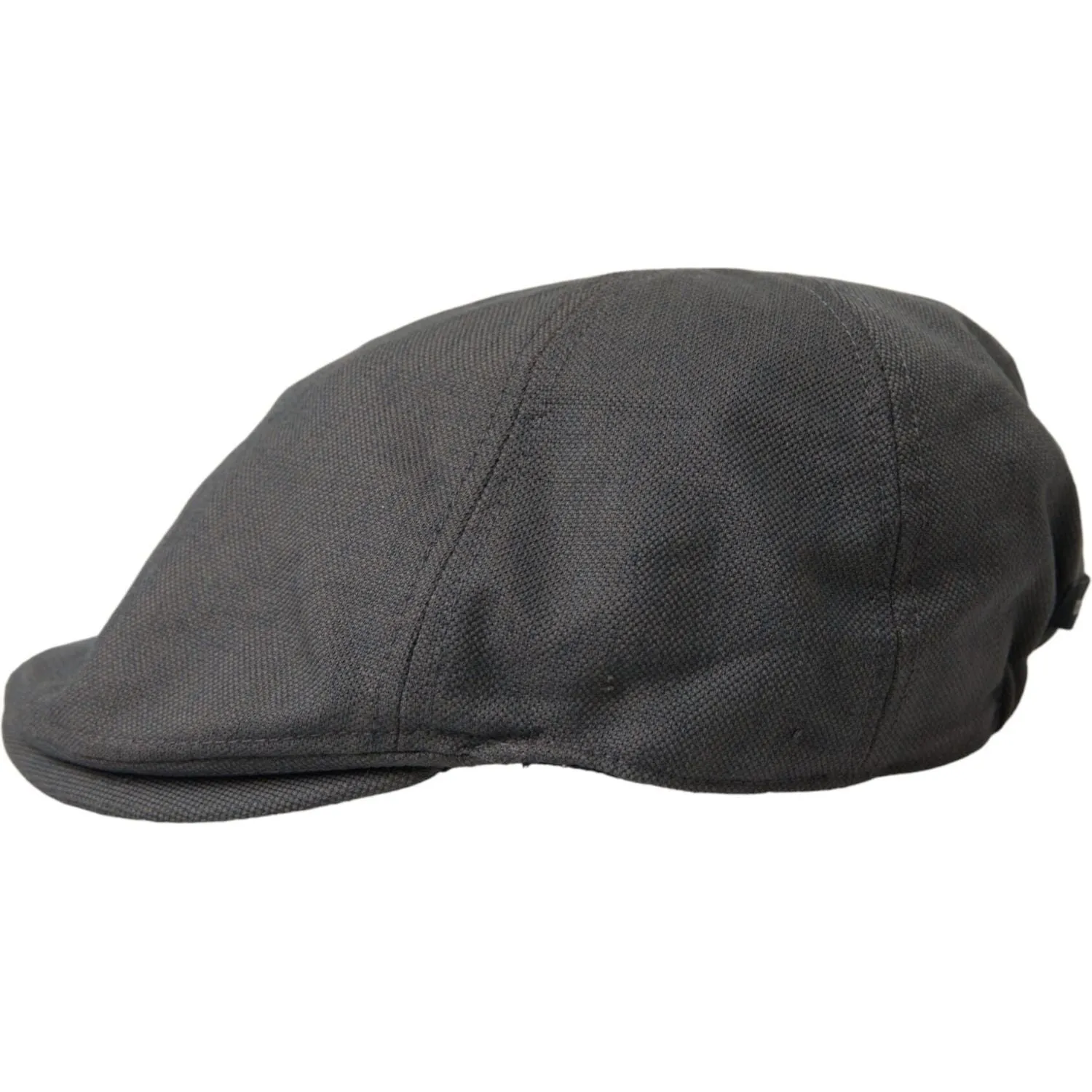 Dolce & Gabbana Dark Gray Nylon Cloth Newsboy Hat Men