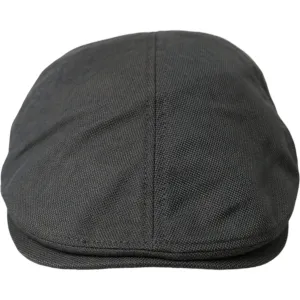Dolce & Gabbana Dark Gray Nylon Cloth Newsboy Hat Men