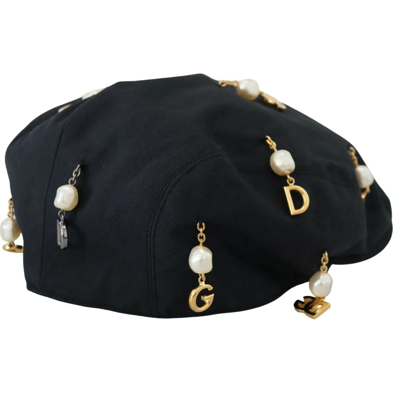 Dolce & Gabbana Elegant Black Cotton Newsboy Hat