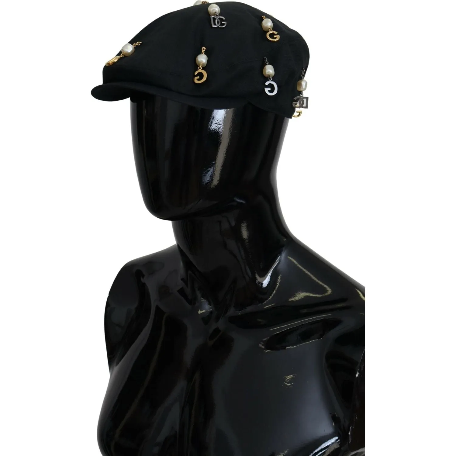 Dolce & Gabbana Elegant Black Cotton Newsboy Hat