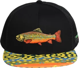 EDTREK Outdoorsman Pro Trucker Breathable Mesh Performance Cap - Flat Brim Snapback Hat