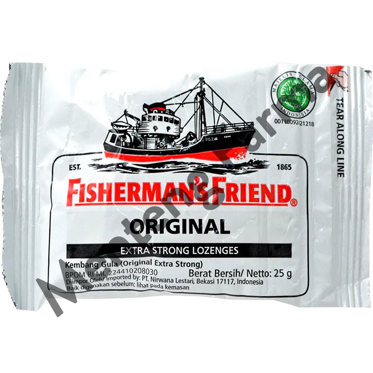 Fisherman's Friend Original Extra Strong - Permen Pelega Tenggorokan