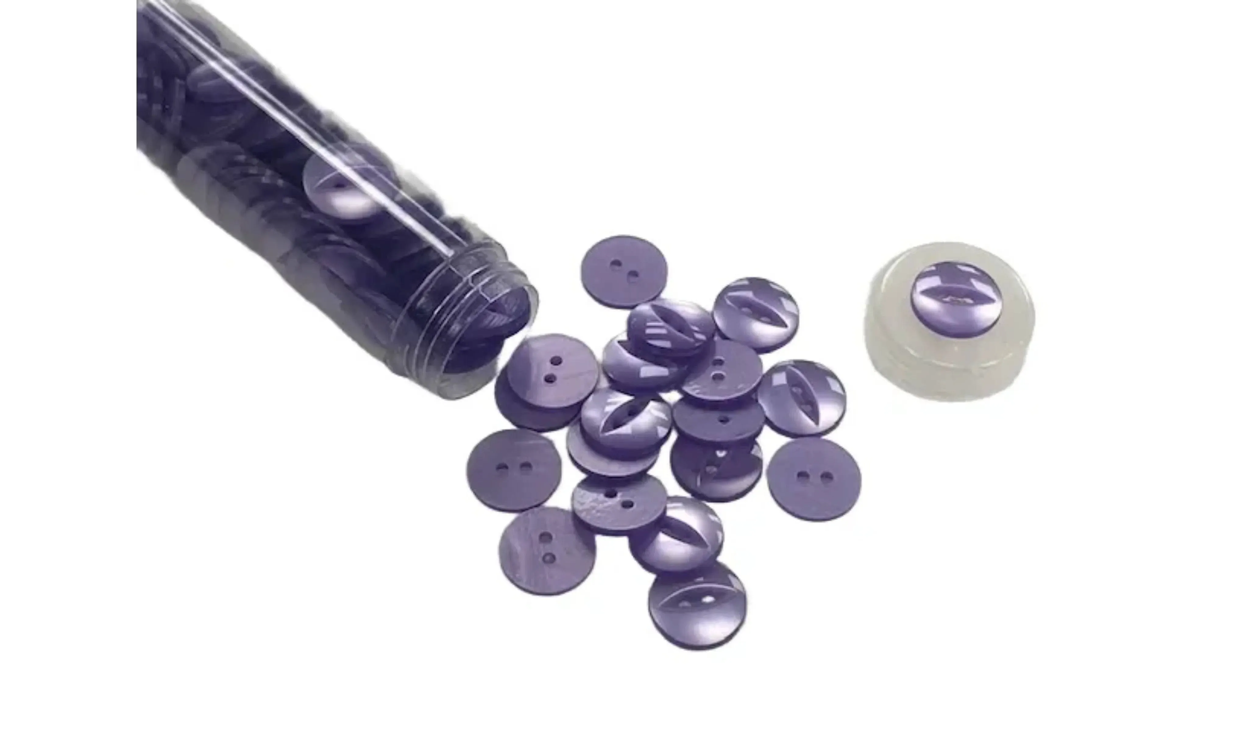 Fisheye Flat Buttons