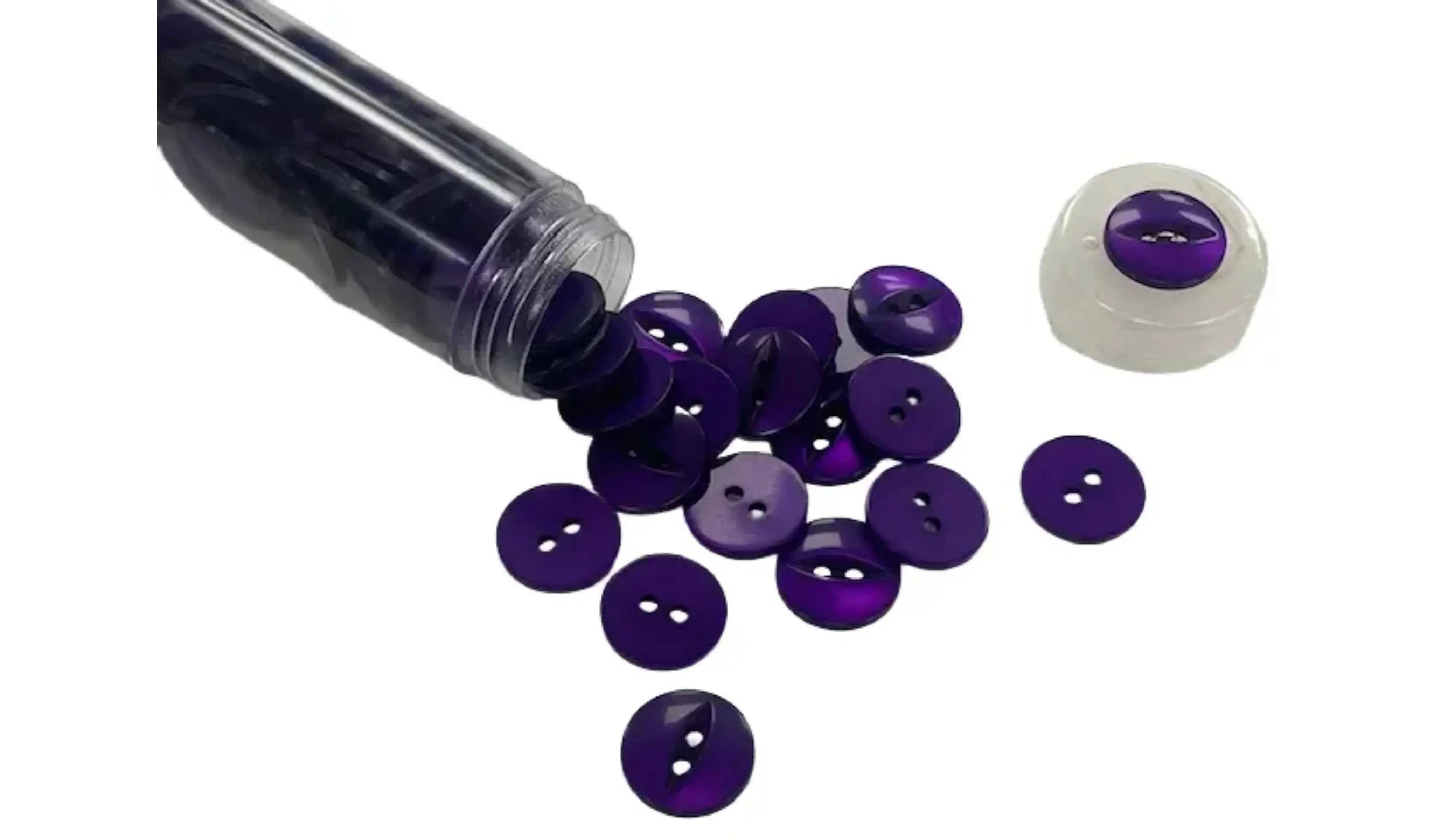 Fisheye Flat Buttons