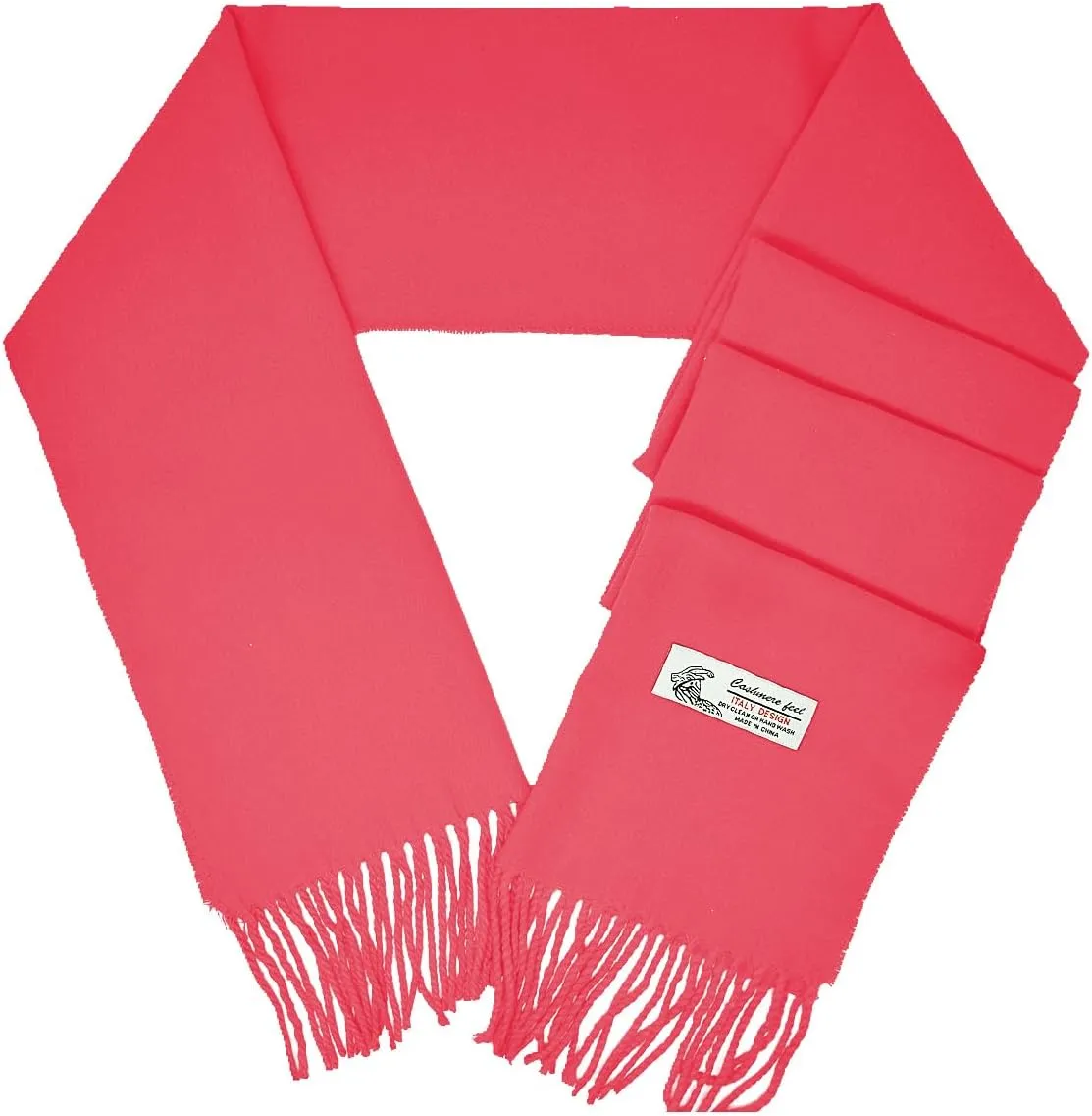 Glory Max Unisex Plain Solid Color Winter Scarf Cashmere Feel Soft Classic 72"x12"