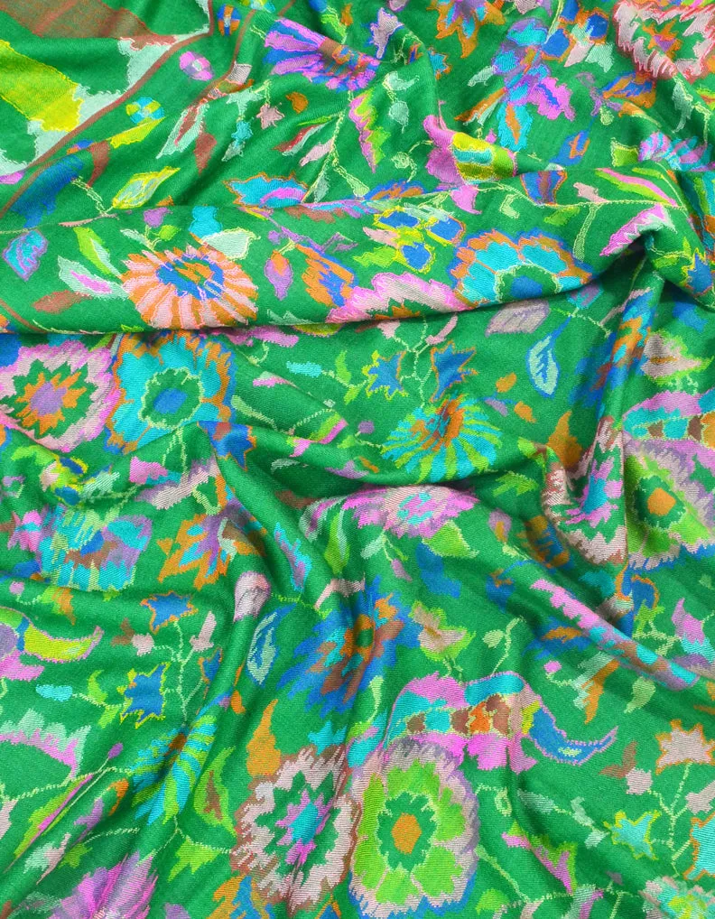 Green Kani Pashmina Shawl 5084