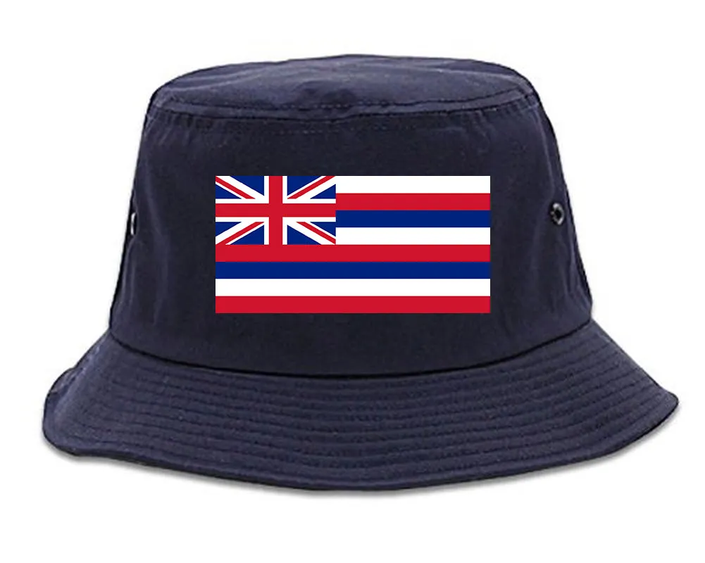 Hawaii State Flag HI Chest Mens Bucket Hat