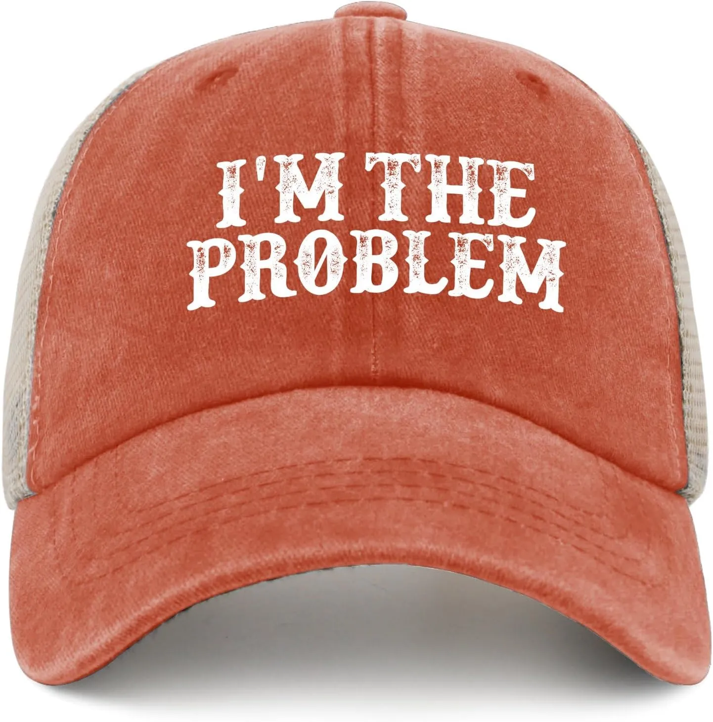 I'm The Problem Trucker Hat Women Trendy Mesh Trucker Hats for Summer