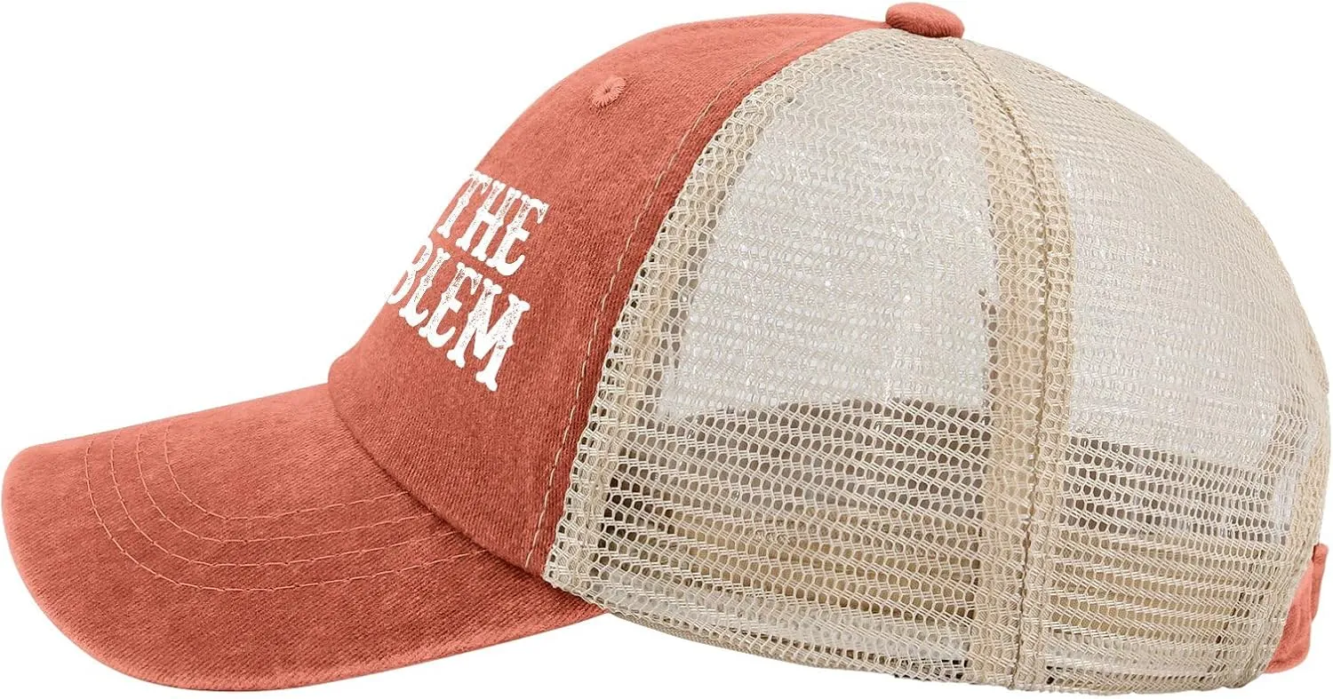 I'm The Problem Trucker Hat Women Trendy Mesh Trucker Hats for Summer