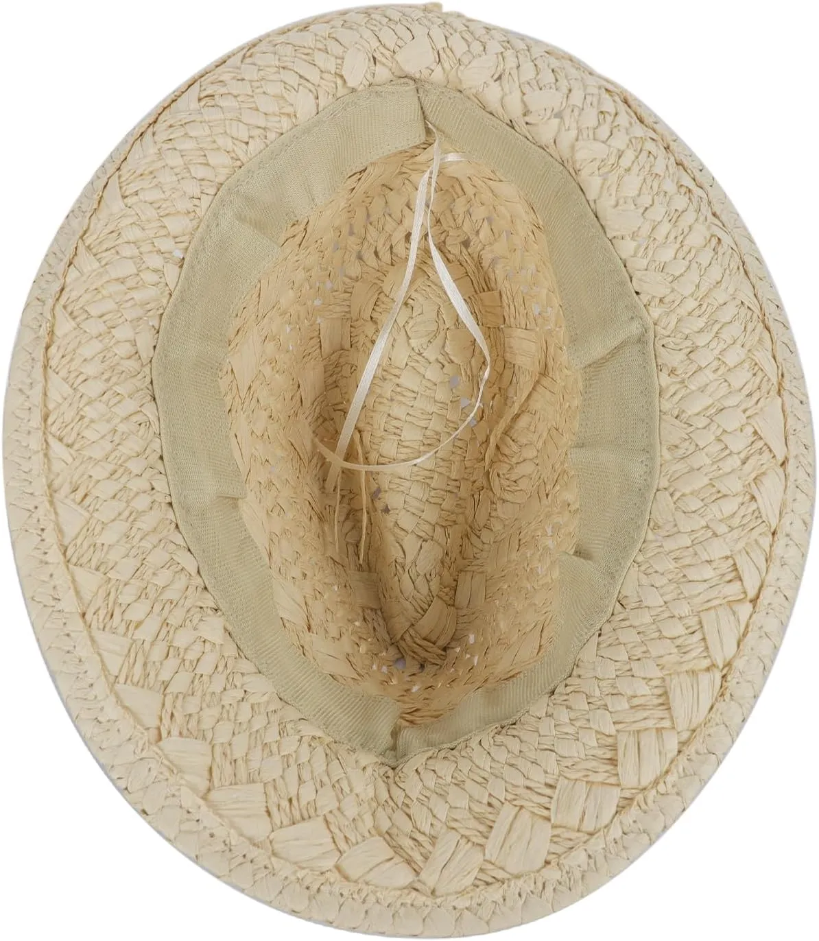 Kids Straw Fedora Hat Sun Visor Hat Boys Girls Summer Beach Cap
