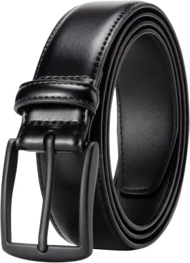 KM Legend Mens Leather Dress Belt for Work Business and Casual