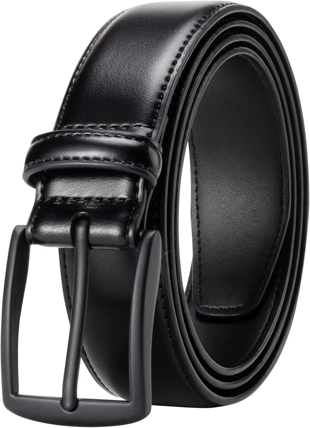 KM Legend Mens Leather Dress Belt for Work Business and Casual