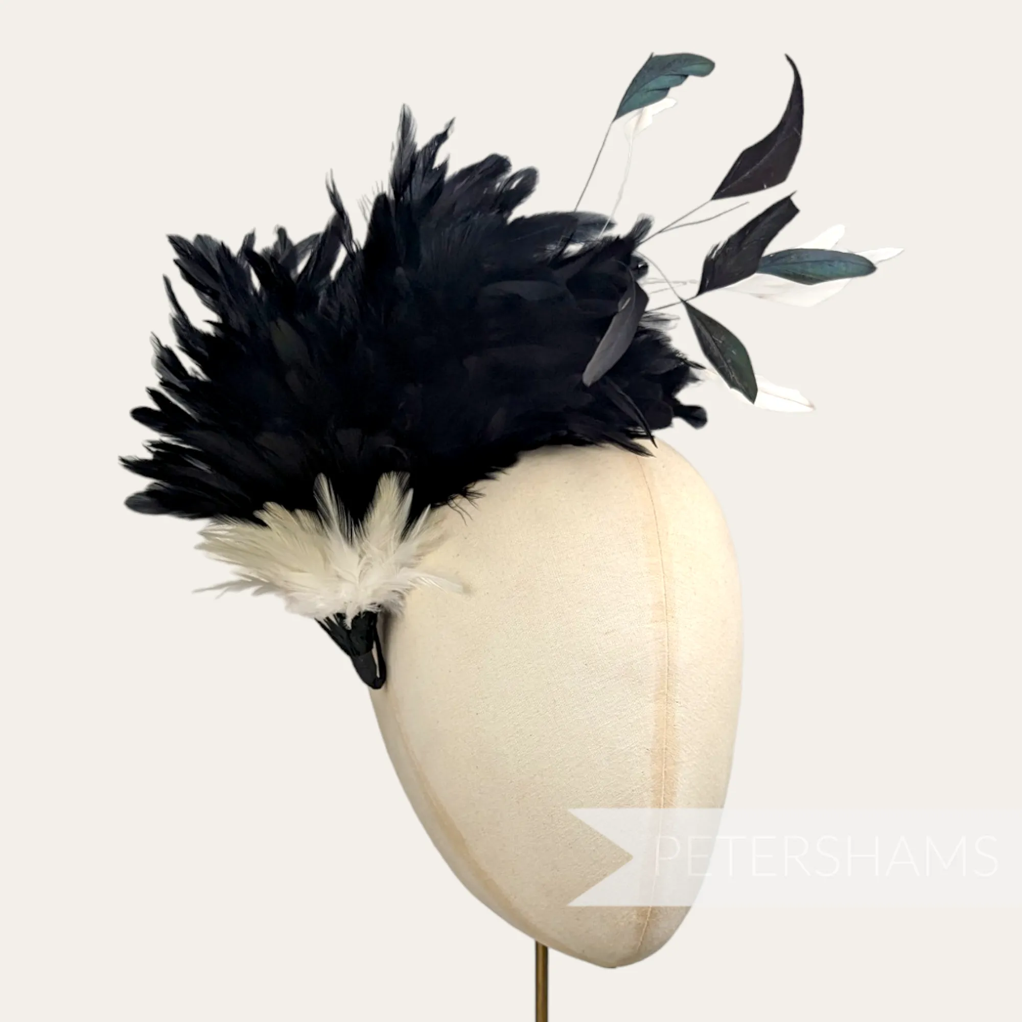 Large Full & Fluffy Coque Feather Hat Mount
