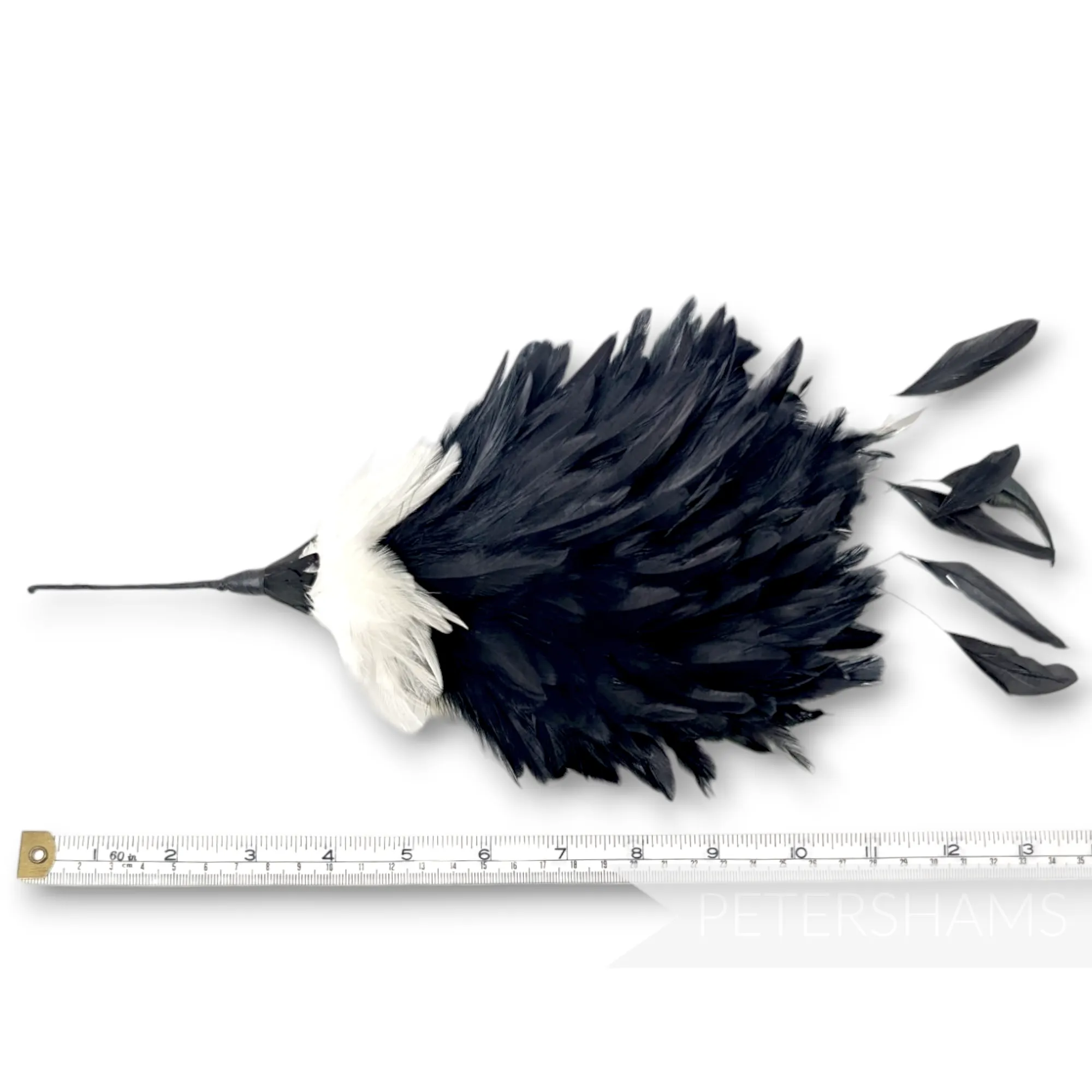 Large Full & Fluffy Coque Feather Hat Mount