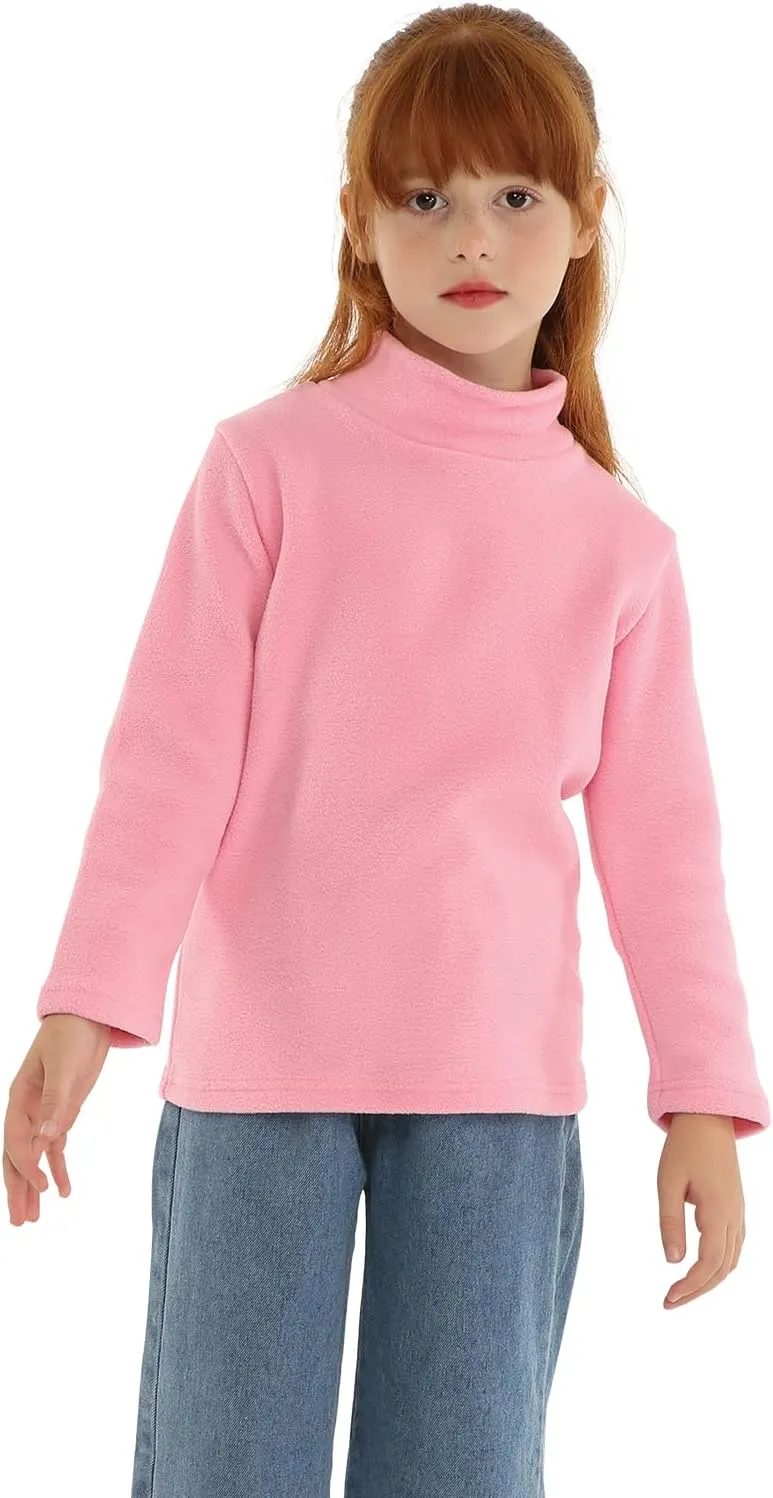 LittleSpring Unisex Kids Polar Fleece Turtleneck Base Top (2-8 Years)
