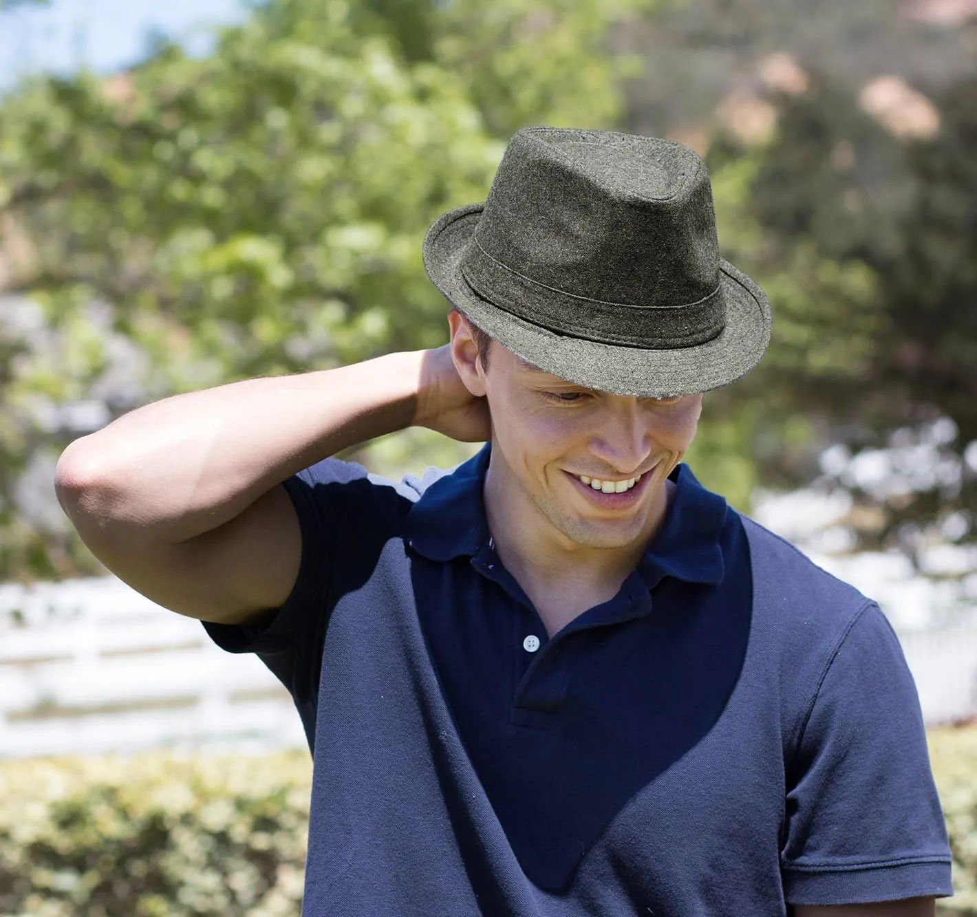 Lullaby Mens Womens Short Brim Classic Manhattan Trilby Fedora Hat