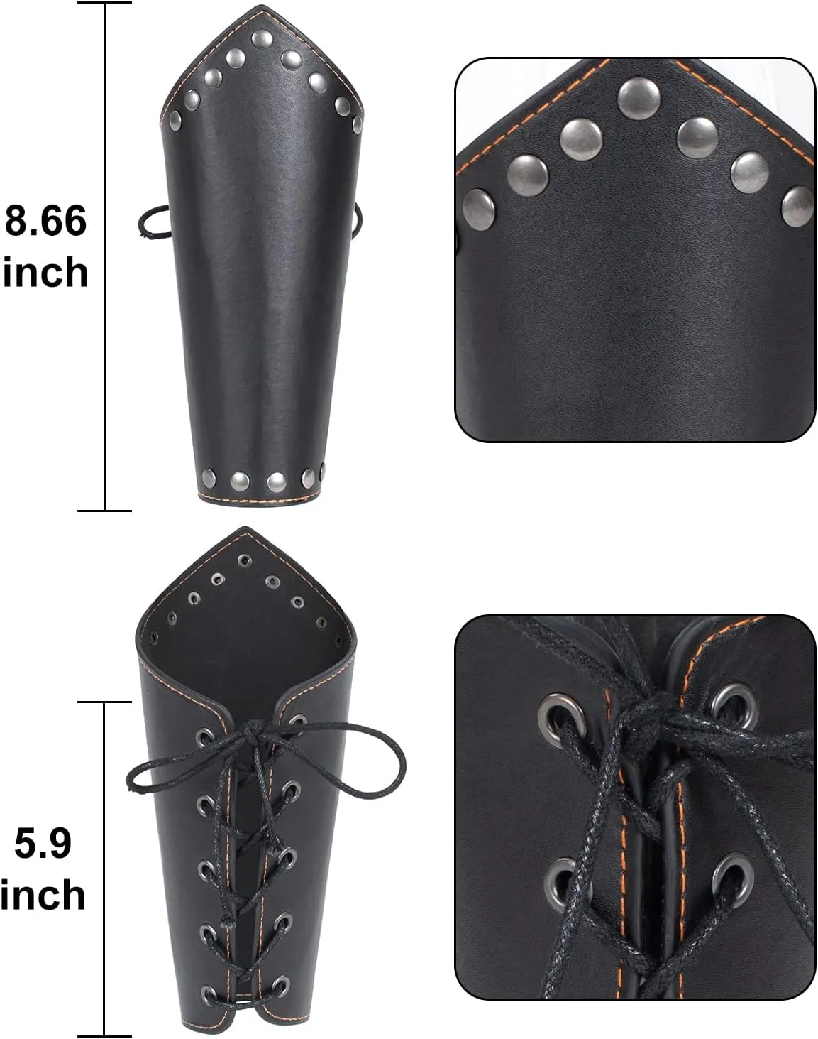 Medieval Knight Leather Belt Shawl Men Renaissance Half Shoulder Cape Scarf Buckle Bracers Retro Accessories(Type12)