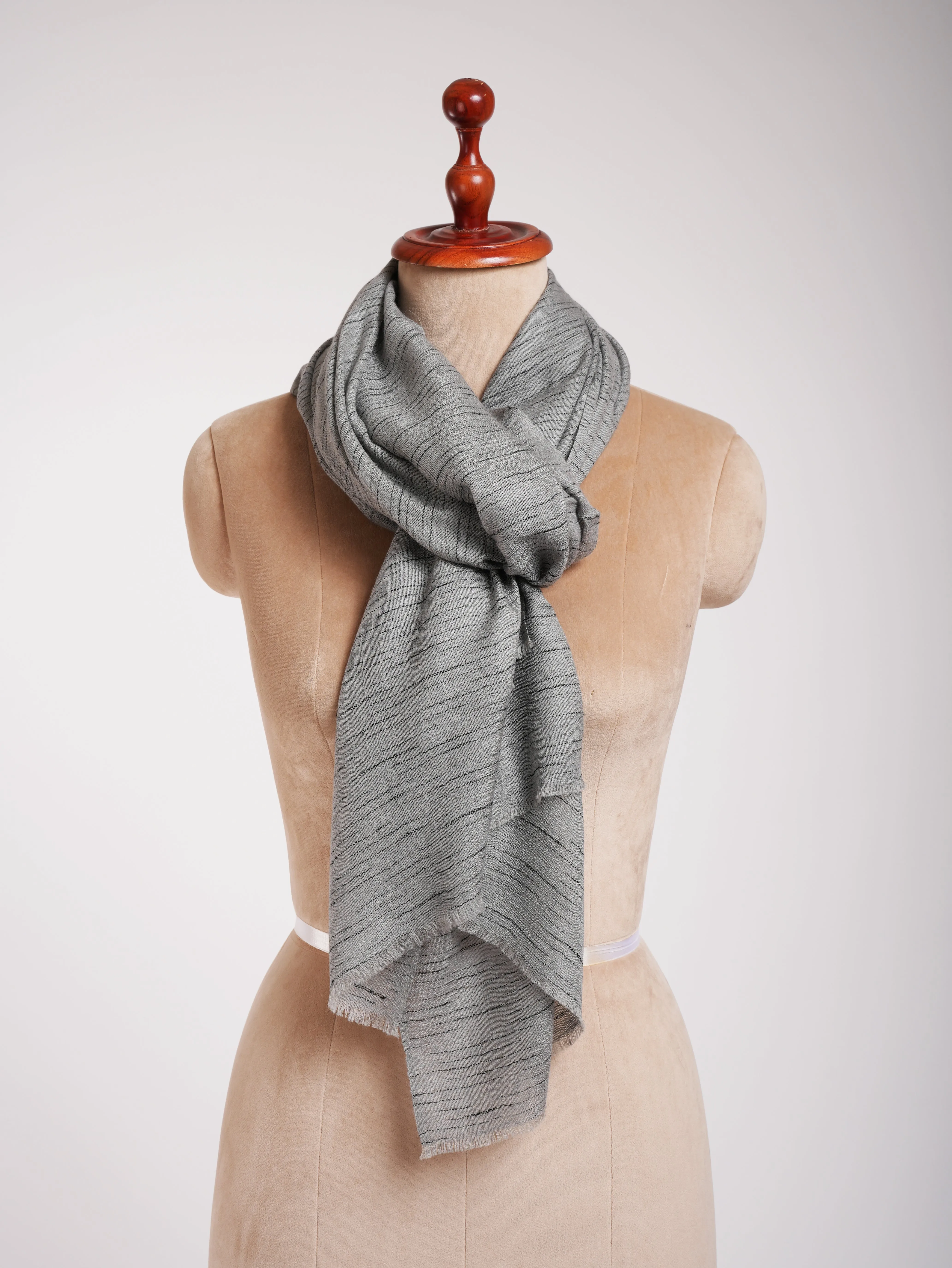 Minimalistic Stripe Festival Cashmere Scarf