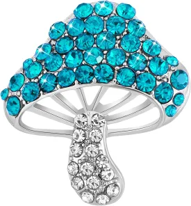 Mushroom Cubic Zirconia Brooch Brooches and Pins for Women Shawl Pin Brooch for Women Dresses Rhinestone Brooch Jewelry Gifts for Women