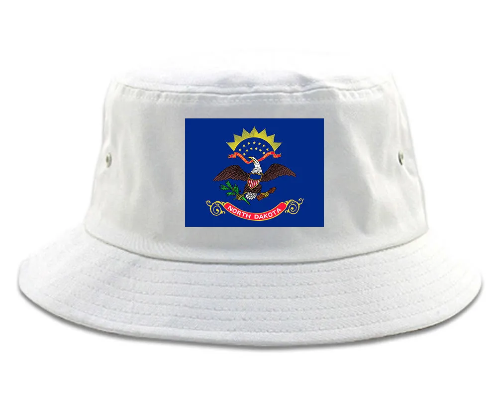 North Dakota State Flag ND Chest Mens Bucket Hat