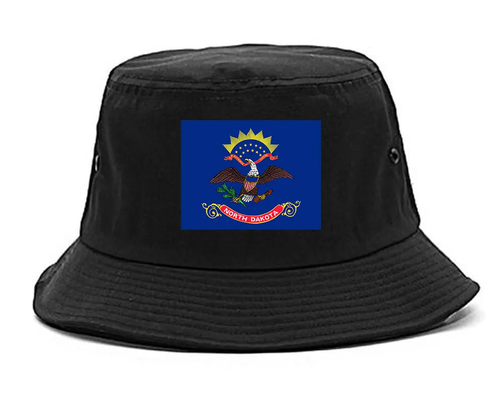 North Dakota State Flag ND Chest Mens Bucket Hat