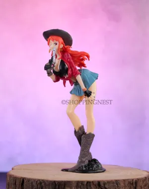 One Piece Cowboy Nami Action Figures Cute Weeb Manga Collectible Treasure Cruise World Journey | 19 cms |