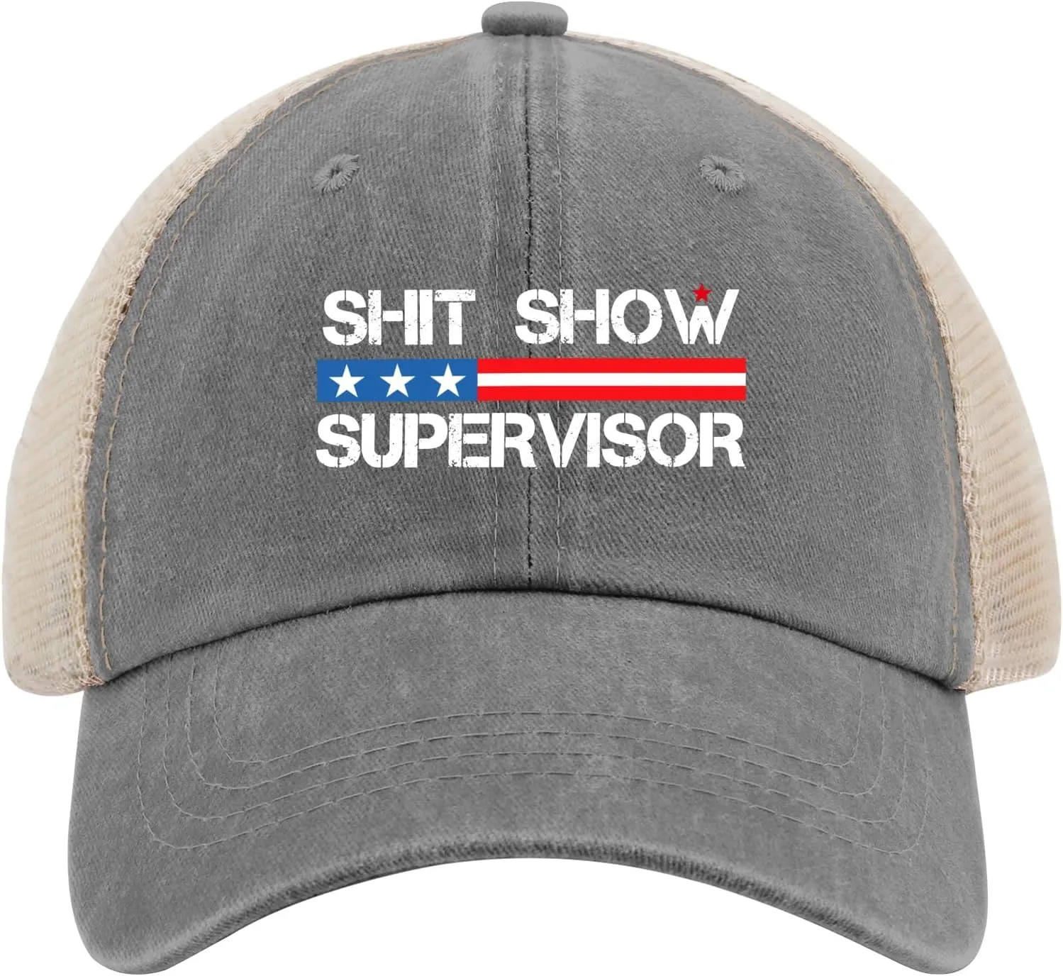 OOMOO Meme caps for Men Shit Show Supervisor Cap Meme Gifts for Men