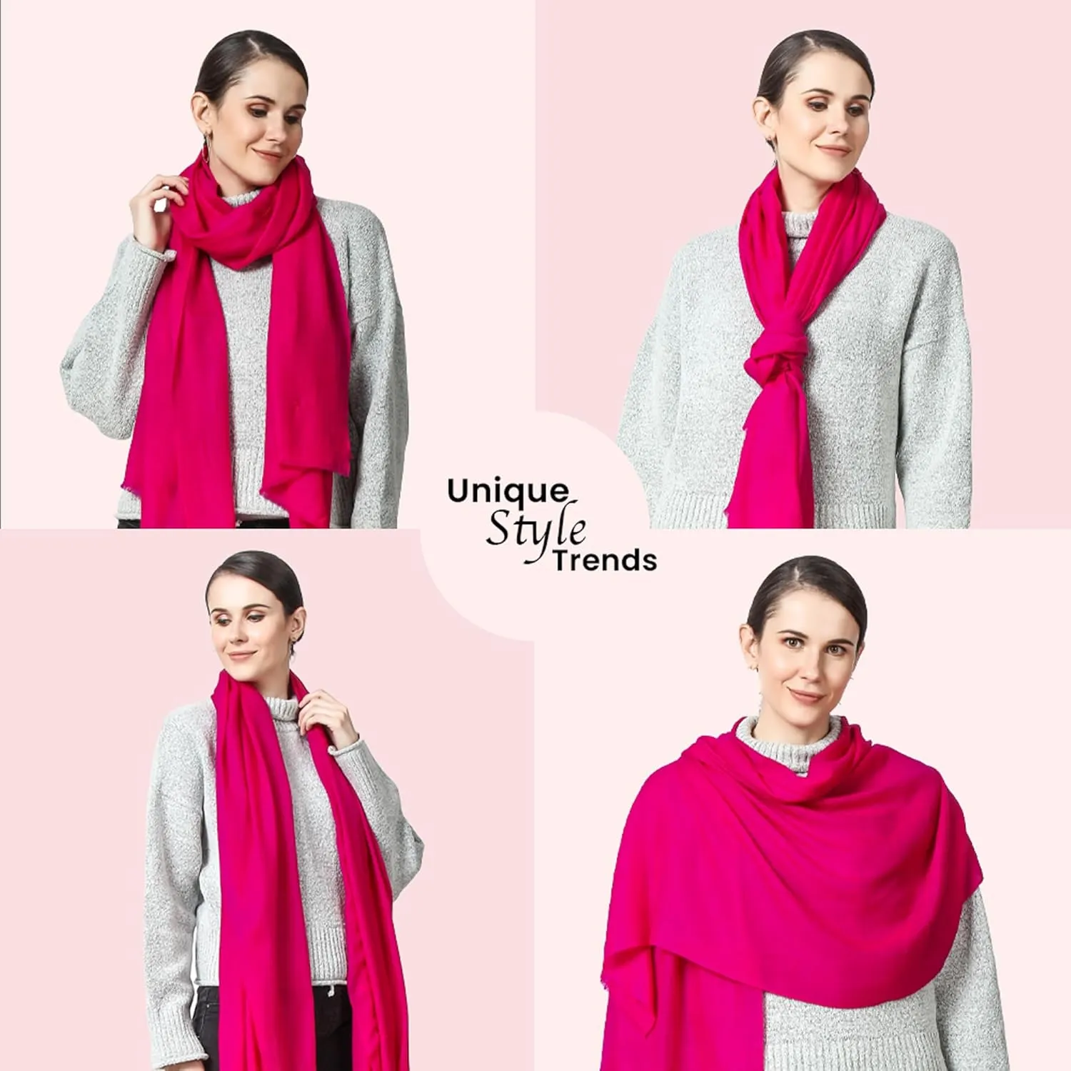 PASHWRAP 100% Himalayan Cashmere Wrap | Lightweight Cashmere Scarf | Ultra Thin Kashmiri Pashmina Shawl | Ideal For Travel