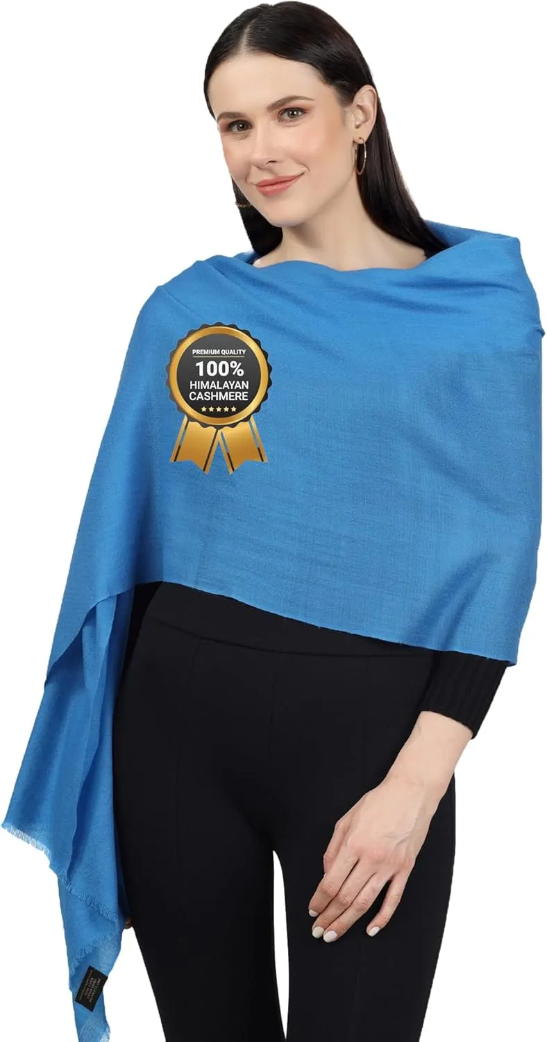 PASHWRAP 100% Himalayan Cashmere Wrap | Lightweight Cashmere Scarf | Ultra Thin Kashmiri Pashmina Shawl | Ideal For Travel