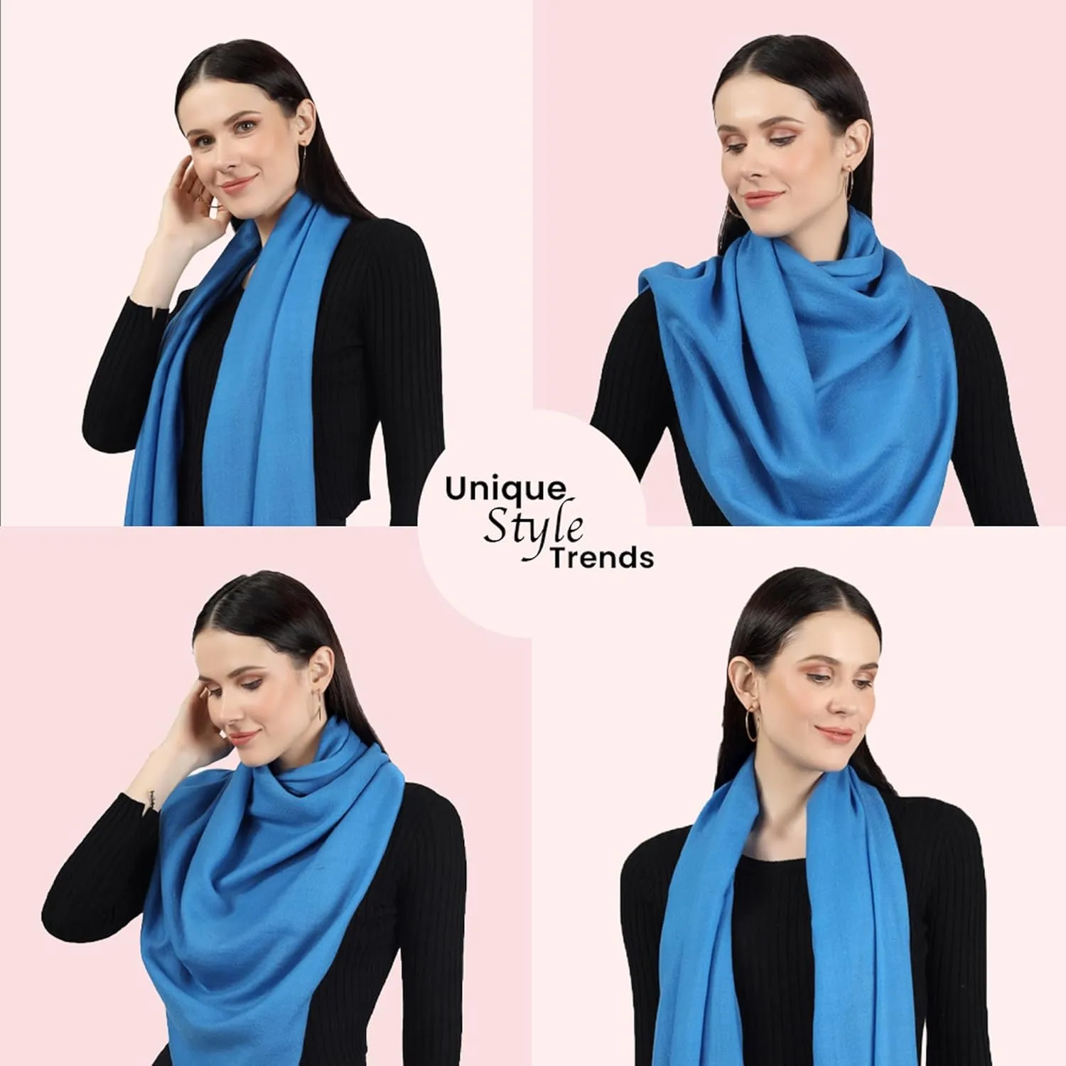 PASHWRAP 100% Himalayan Cashmere Wrap | Lightweight Cashmere Scarf | Ultra Thin Kashmiri Pashmina Shawl | Ideal For Travel